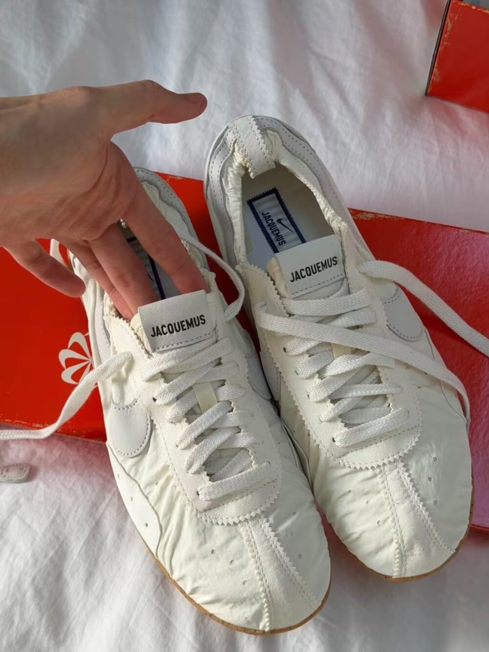 Nike Jacquemus Moon Shoe SP Soft Pearl Sail Gum Sole Women’s Size 7.5 EU 38.5